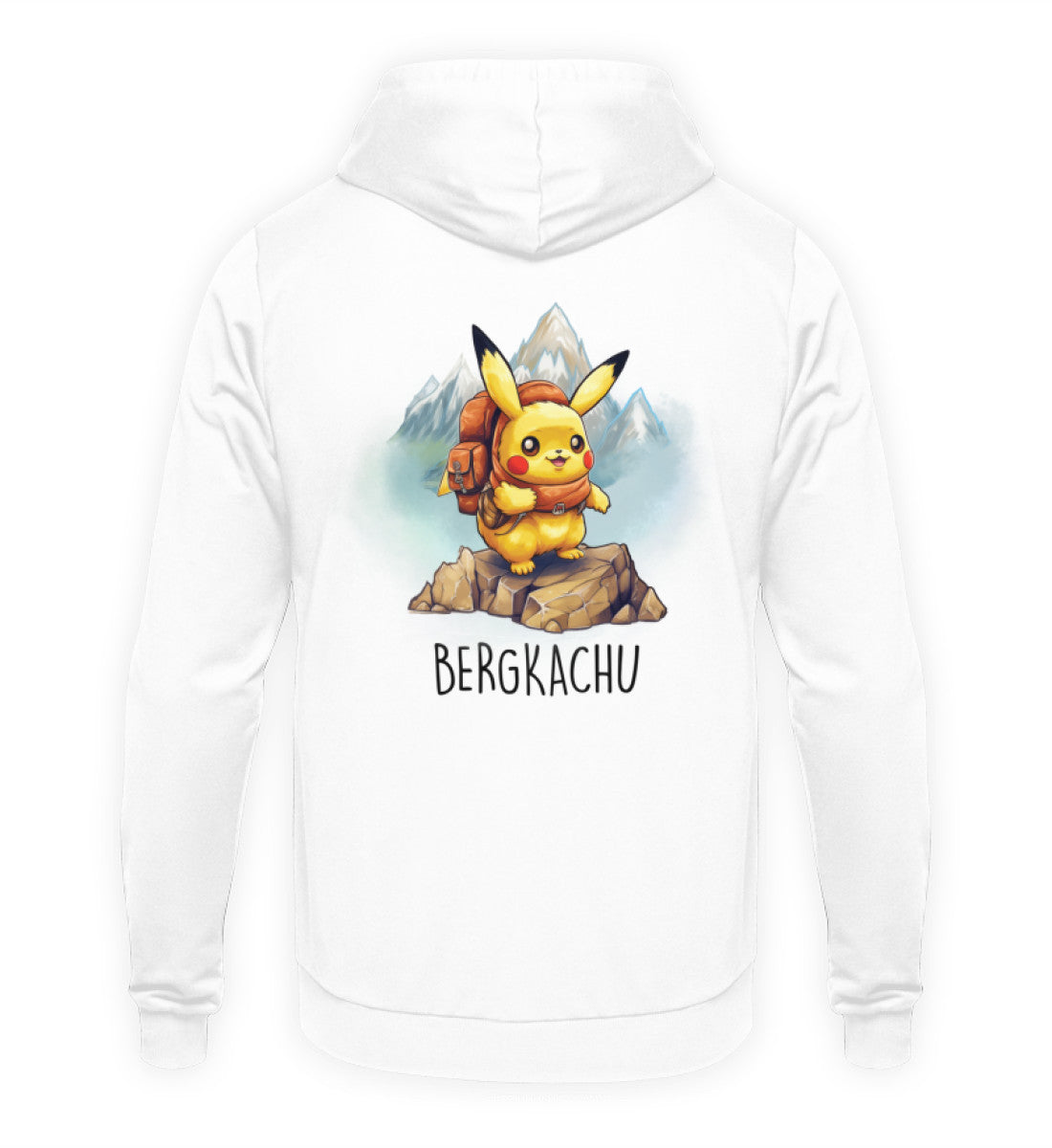 BERGKACHU - Hoodie Unisex Rückendruck