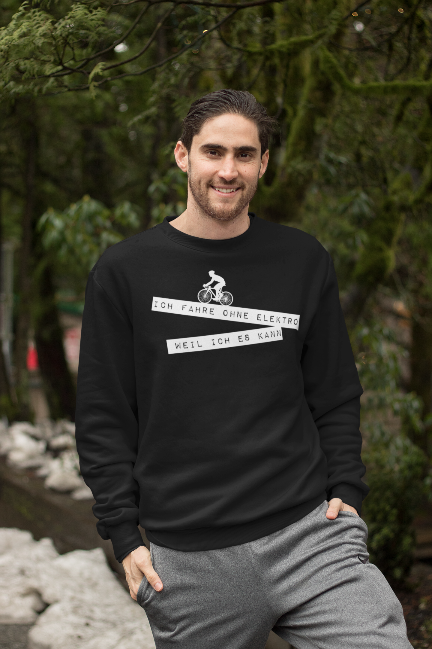ICH FAHRE OHNE ELEKTRO - Unisex Pullover