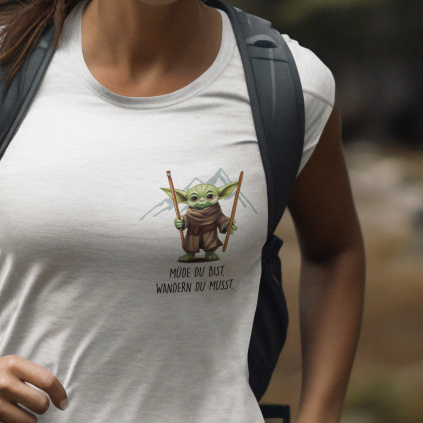 MÜDE DU BIST, WANDERN DU MUSST - Unisex Premium Organic Shirt