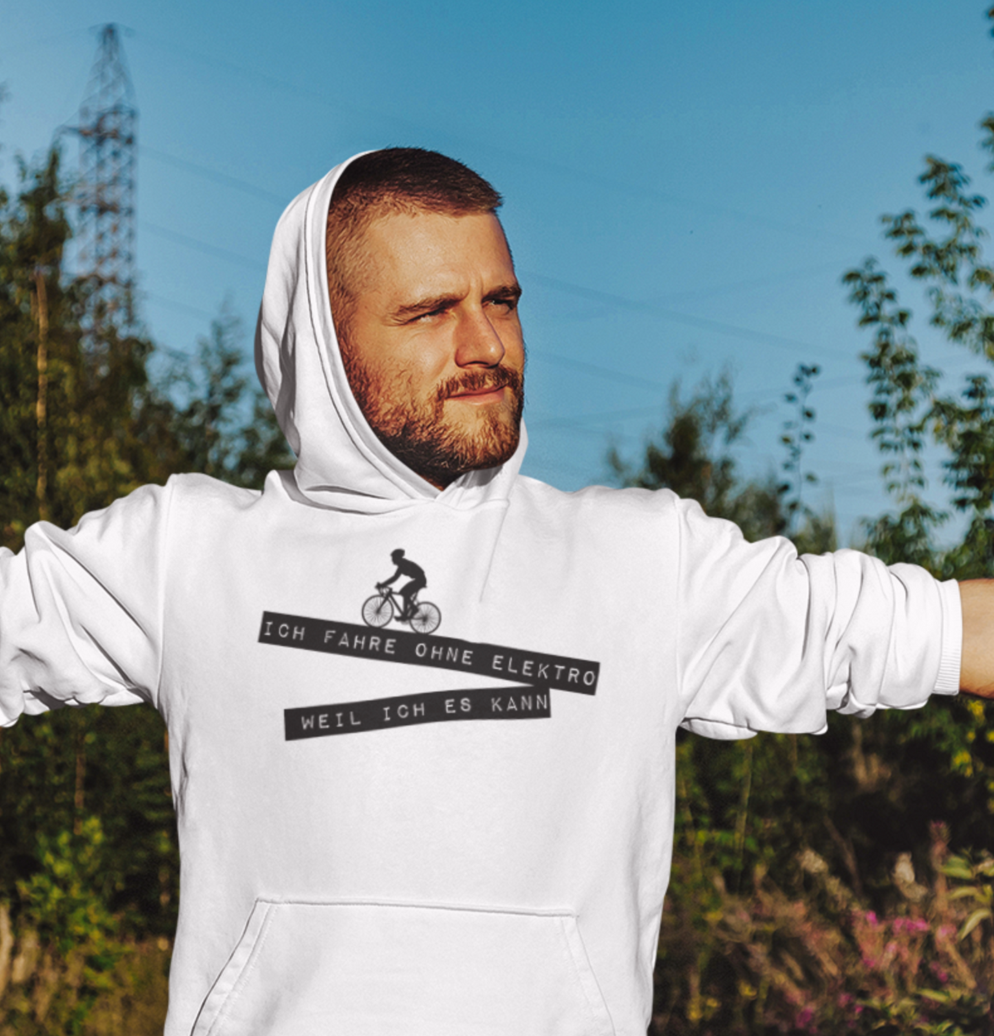 ICH FAHRE OHNE ELEKTRO, WEIL ICH ES KANN - Hoodie Unisex
