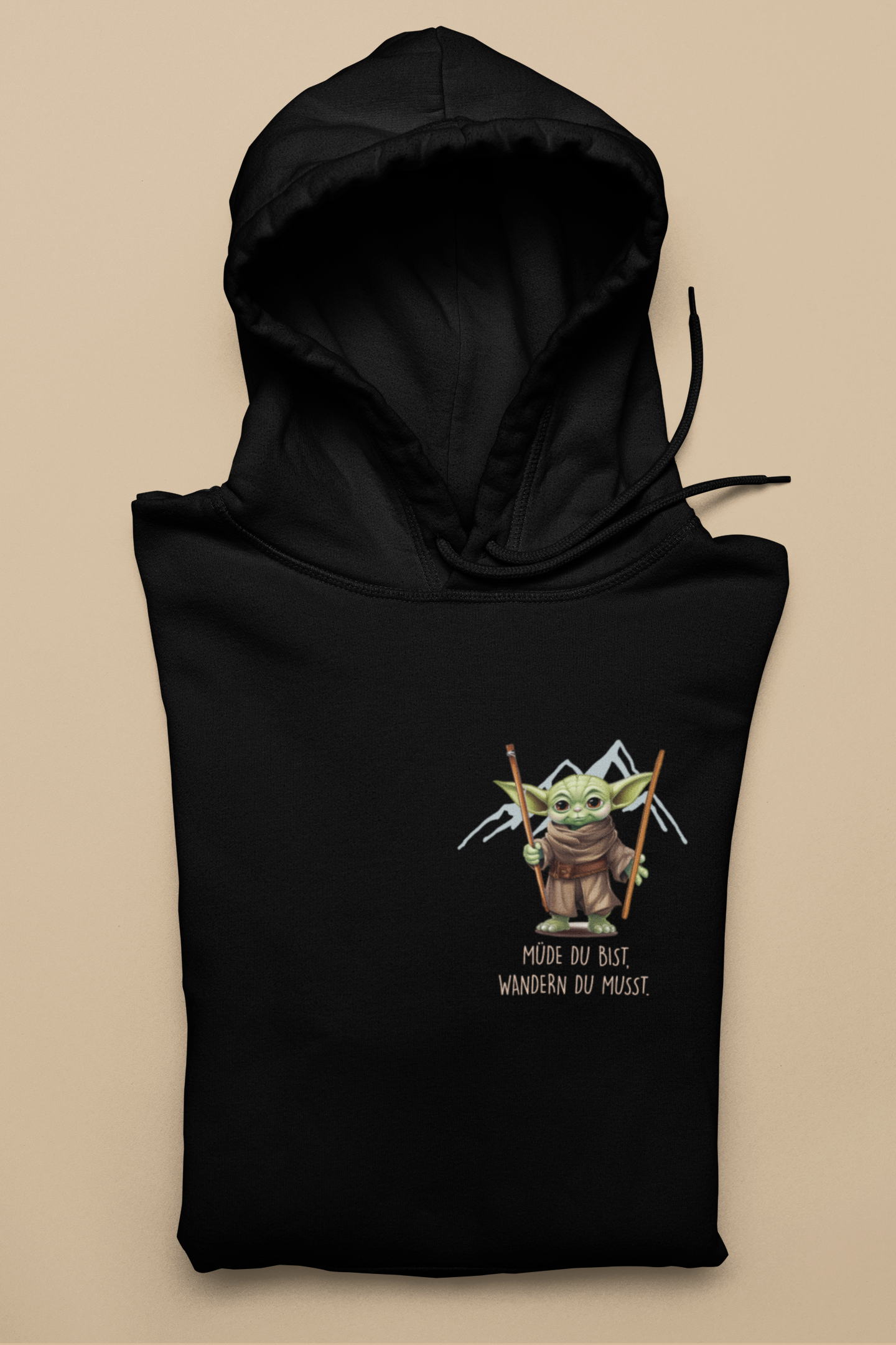 MÜDE DU BIST, WANDERN DU MUSST - Hoodie Unisex Brust
