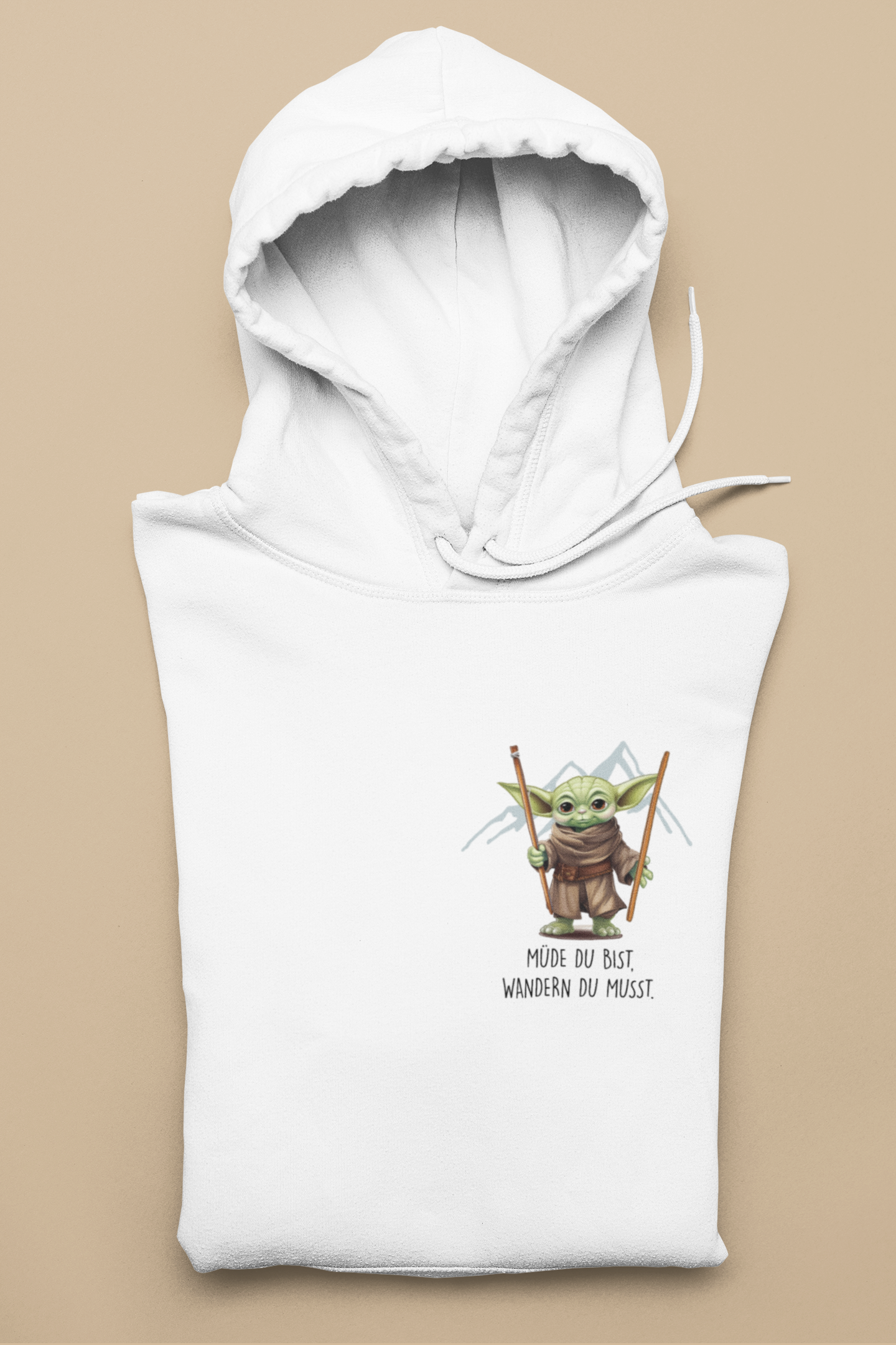 MÜDE DU BIST, WANDERN DU MUSST - Hoodie Unisex Brust