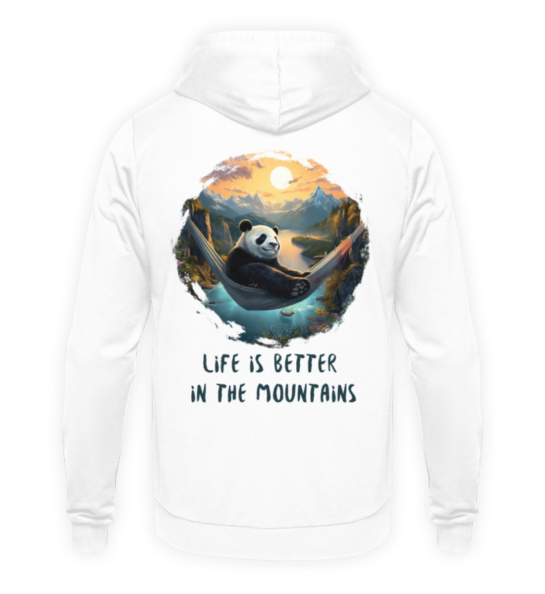 LIFE IS BETTER IN THE MOUNTAINS  - Hoodie Unisex Rückendruck